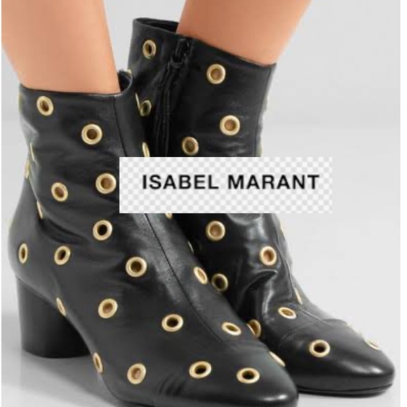 Isabel  Marant Danay Eyelet  bootie, 37/7     GD1154 - Picture 1 of 10